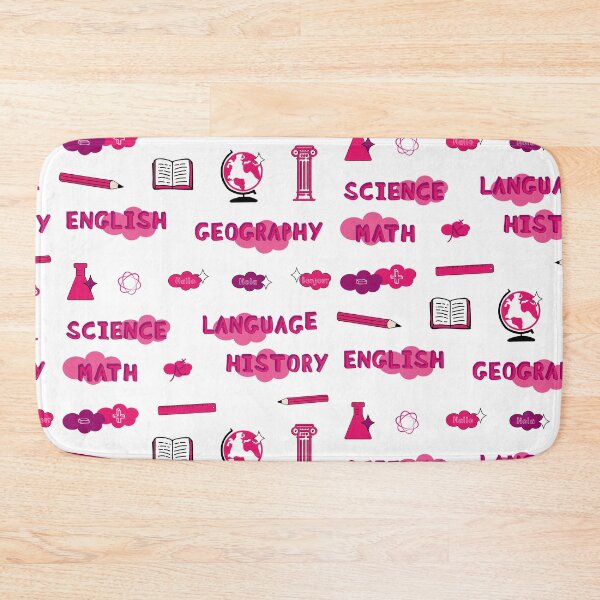 Item preview, Hot Pink School Subject Sticker Pack designed and sold by The-Goods.
