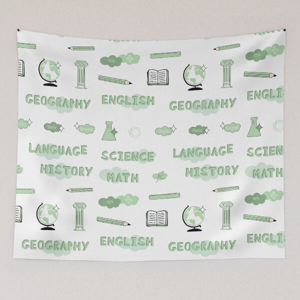 Item preview, Light Green School Subject Sticker Pack designed and sold by The-Goods.
