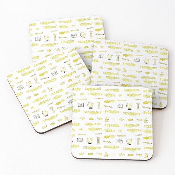 Item preview, Light Yellow School Subject Sticker Pack designed and sold by The-Goods.