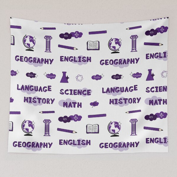 Item preview, Purple School Subjects Sticker Pack designed and sold by The-Goods.
