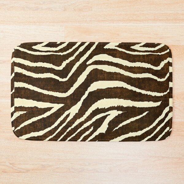 Item preview, ZEBRA IN WINTER BROWN AND BEIGE ANIMAL PRINT designed and sold by Overthetopsm.