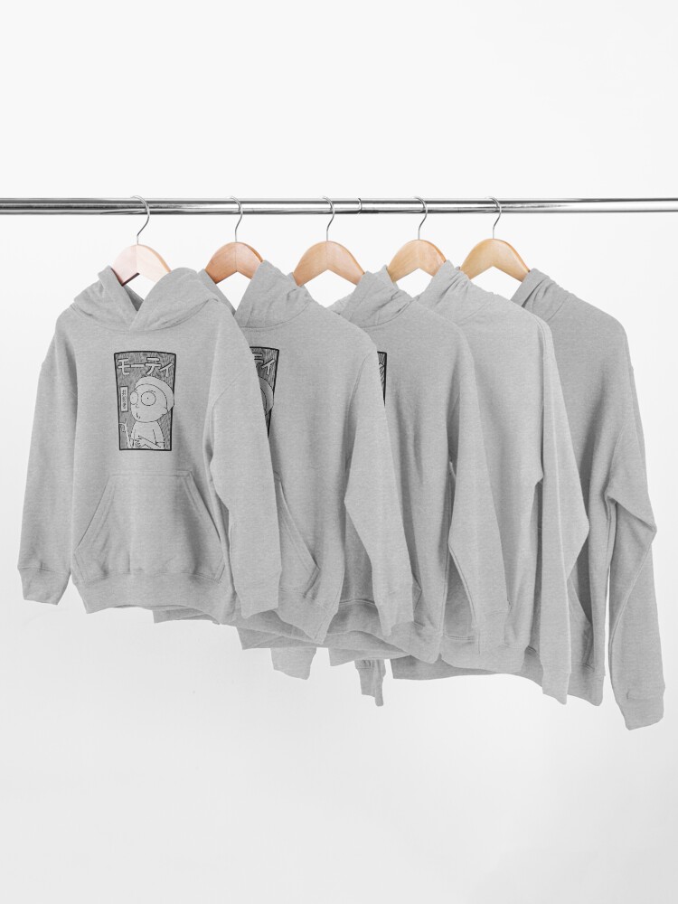 Alternate view of Rick and Morty | Retro Japanese Morty Kids Pullover Hoodie