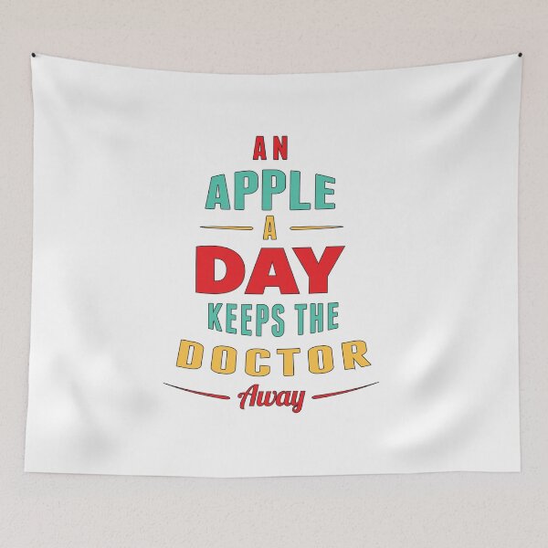 Item preview, An Apple A Day Keeps The Doctor Away, Natural Junkie Gift designed and sold by SerenaBliss.