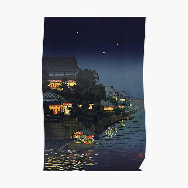 Yanagibashi par Tsuchiya Koitsu Poster