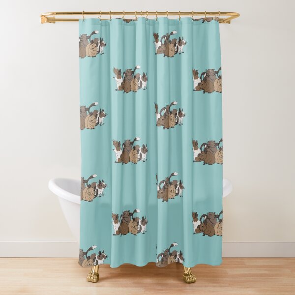 Degu Group Shower Curtain