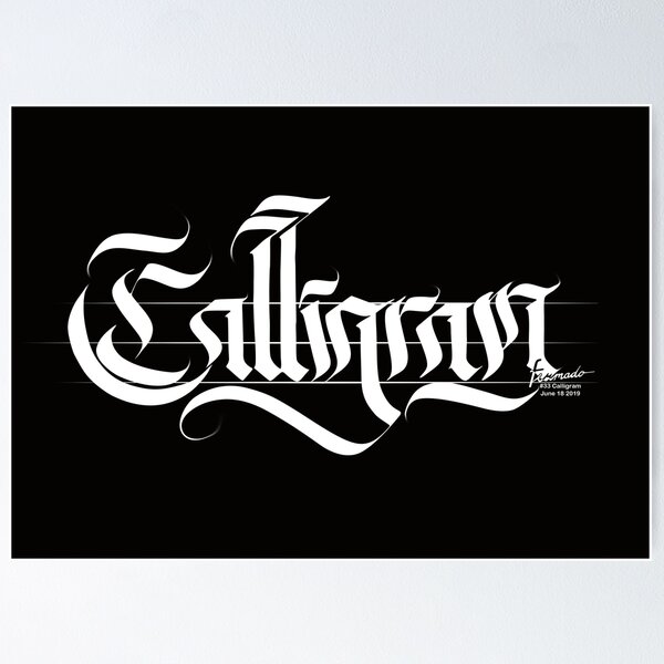 Item preview, #33 Calligram designed and sold by Isra Fermado.