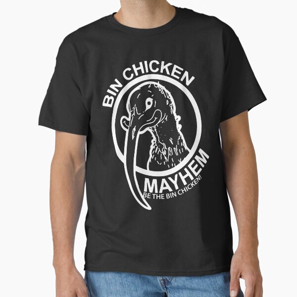 Item preview, Bin Chicken Mayhem Logo White designed and sold by MLCreative.