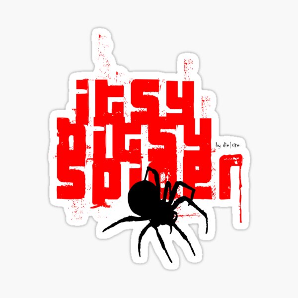 Itsy Bitsy Spider by die|site Sticker