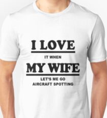 Aircraft Spotting Gift Slim Fit T-Shirt