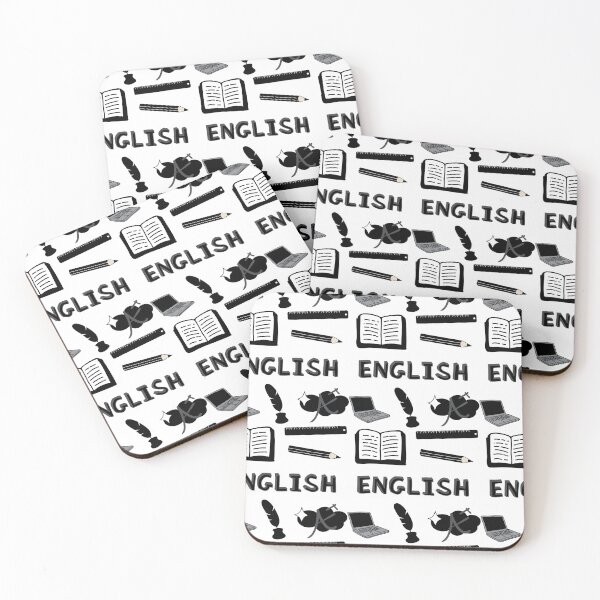 Item preview, Black English School Subject Sticker Pack designed and sold by The-Goods.