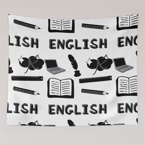 Item preview, Black English School Subject Sticker Pack designed and sold by The-Goods.