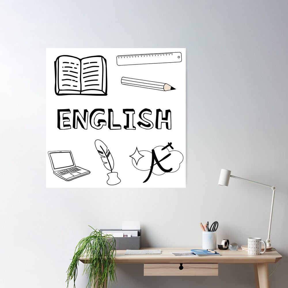 Pattern on the theme of education ruler, pencil, blackboard, calculator,  scissors in the style of dudul on a white background. School subjects for  teaching. Print. Back to school 27378408 Vector Art at