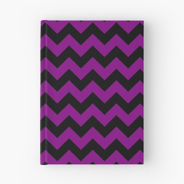 Item preview, Large Zombie Purple and Black Halloween Chevron Zig Zag Stripes  designed and sold by Creepyhollow.