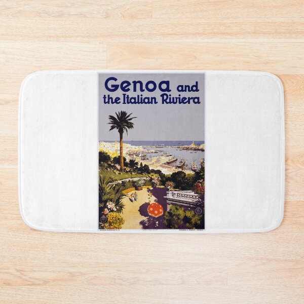 Item preview, Genoa and the Italian Riviera, Italy - Vintage Travel Poster Design designed and sold by Chunga.
