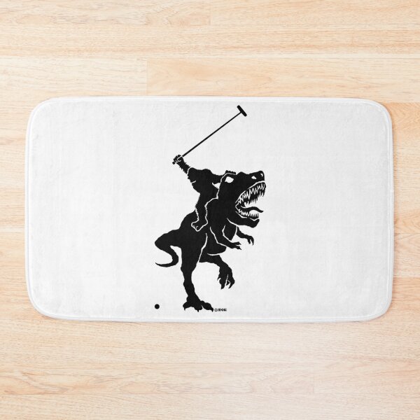 Item preview, Big foot playing polo on a T-rex designed and sold by NewSignCreation.