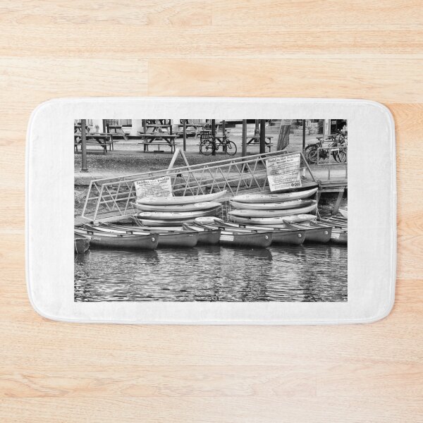 Item preview, Canoes for Rent At Exeter Quays - Monochrome designed and sold by Dorset Girl.