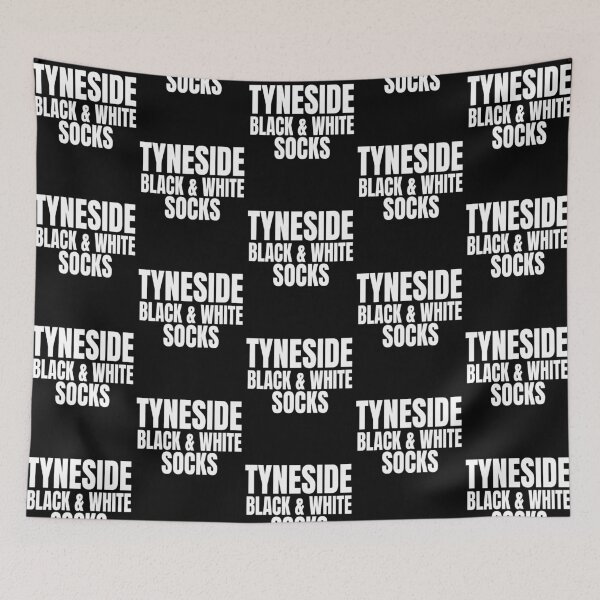 Item preview, Tyneside Black & White Socks Soccer Shirt designed and sold by FootballArcade.