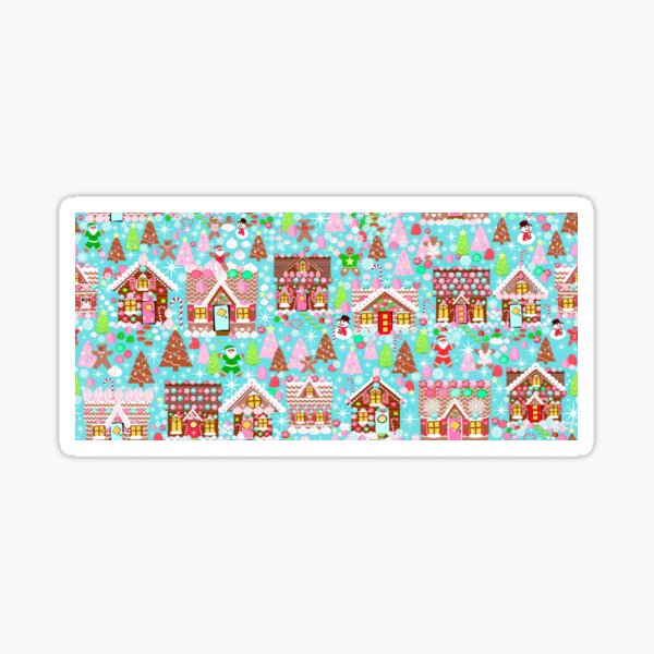 Christmas Gingerbread House, Holiday Village Sticker