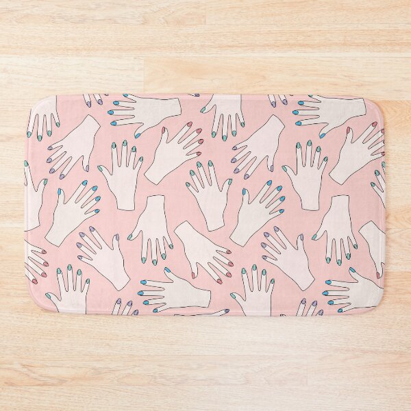 Item preview, Simple Pink Pastel Pattern - Nail Studio - Manicured Hands designed and sold by XOOXOO.