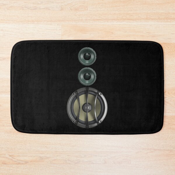 Item preview, Black Speaker T-Shirt - Woofer Sticker Music Duvet Cover designed and sold by deanworld.