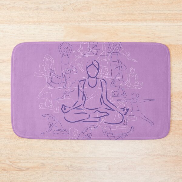 Aperçu de l'œuvre Yoga violet créée et vendue par XOOXOO.
