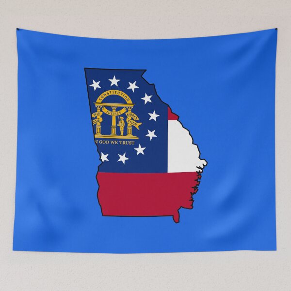 Item preview, U.S. STATE FLAGS/OUTLINES - GEORGIA designed and sold by WOOFANG.