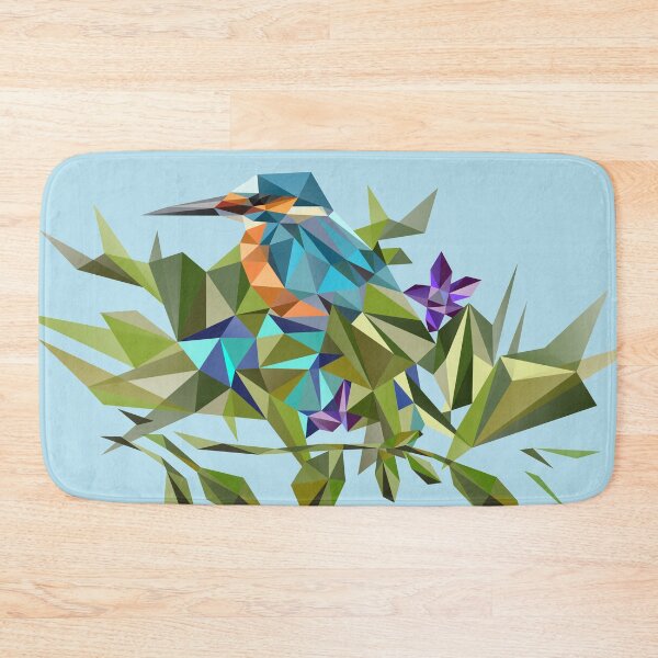 Item preview, Common Kingfisher (halcyon) in Triangles designed and sold by XOOXOO.