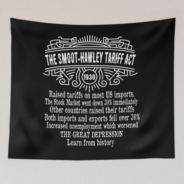 Item preview, Smoot Hawley Tariff Act of 1930 History Anti Tariff  designed and sold by funnytshirtemp.