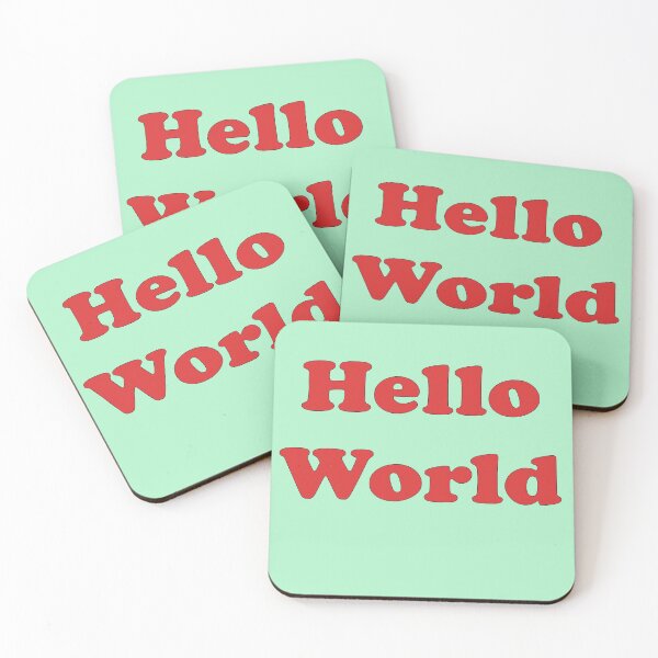 Item preview, Hello World, Friendly Greeting Travel T-Shirt Decal designed and sold by deanworld.
