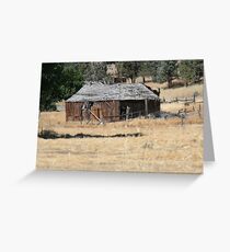 Abandonded Wood Building Greeting Card