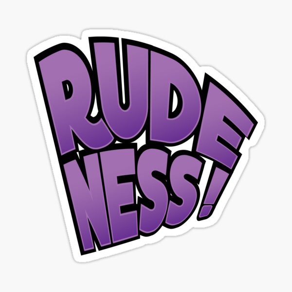 Rudeness Logo Sticker
