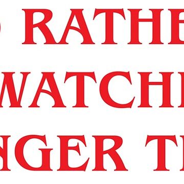 Artwork thumbnail, I'd rather be watching Stranger Things by lilywonng
