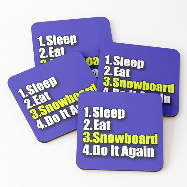 Item preview, Snowboard T-Shirt - Snowboarder Sticker Decal Sleep Eat Play designed and sold by deanworld.