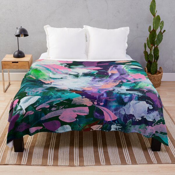 Item preview, Purple and Green Peaches abstract designed and sold by Shakirabellart.