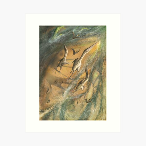 Item preview, Wandering azhdarchid pterosaurs designed and sold by MarkWitton.