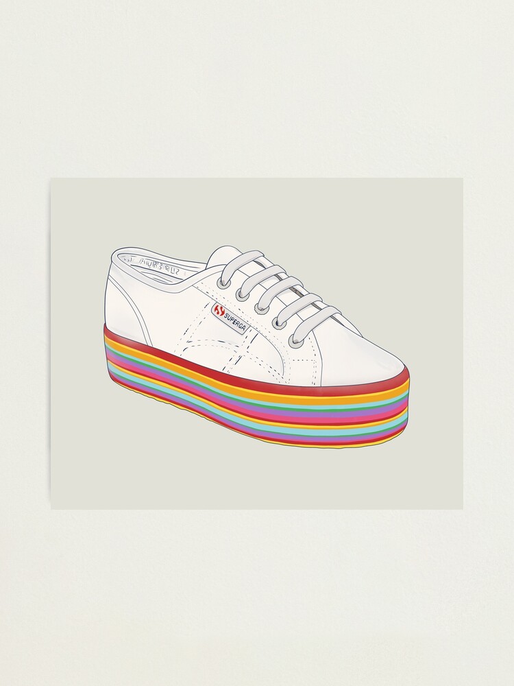 superga color block platform