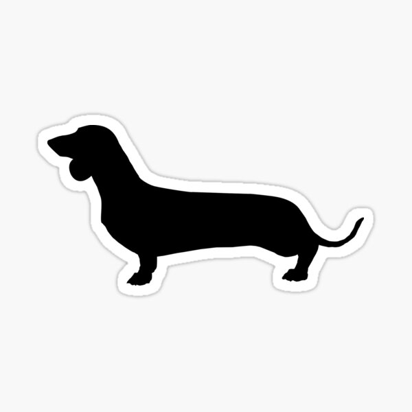 Dachshund Silhouette Sticker