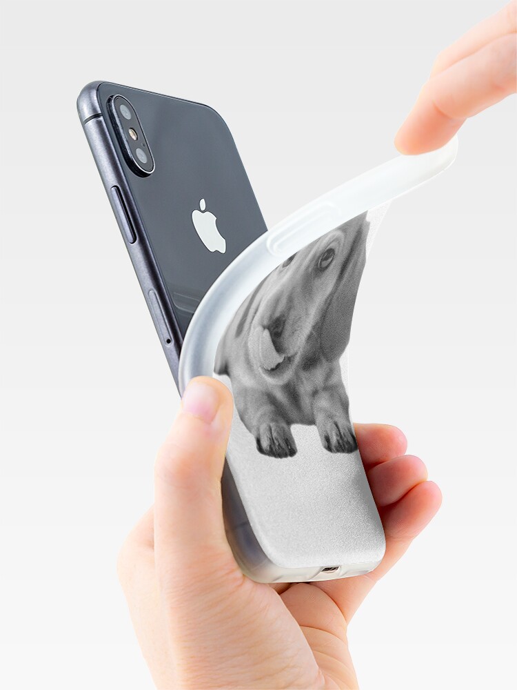 Alternate view of Little Cute Dachshund Puppy iPhone Case & Cover