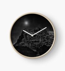 Mond über dem Eiger Uhr