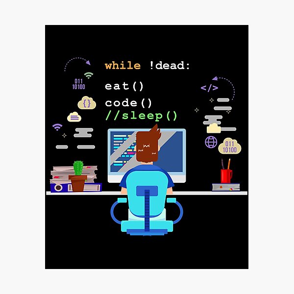 Artikel-Vorschau von  Dieser Programmierdruck für die Informatik zeigt mit Sicherheit Ihren Intellekt! Umfassen Sie Ihren inneren nerdigen Geek und rocken Sie in diesem fantastischen Codierungs-T-Stück, designt und verkauft von Lisbob.