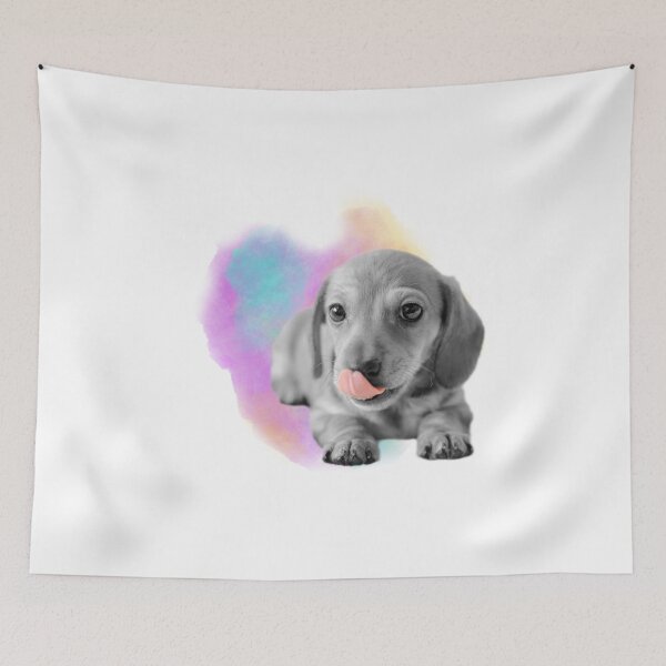 Item preview, Cute Dachshund Puppy Watercolor designed and sold by tribbledesign.