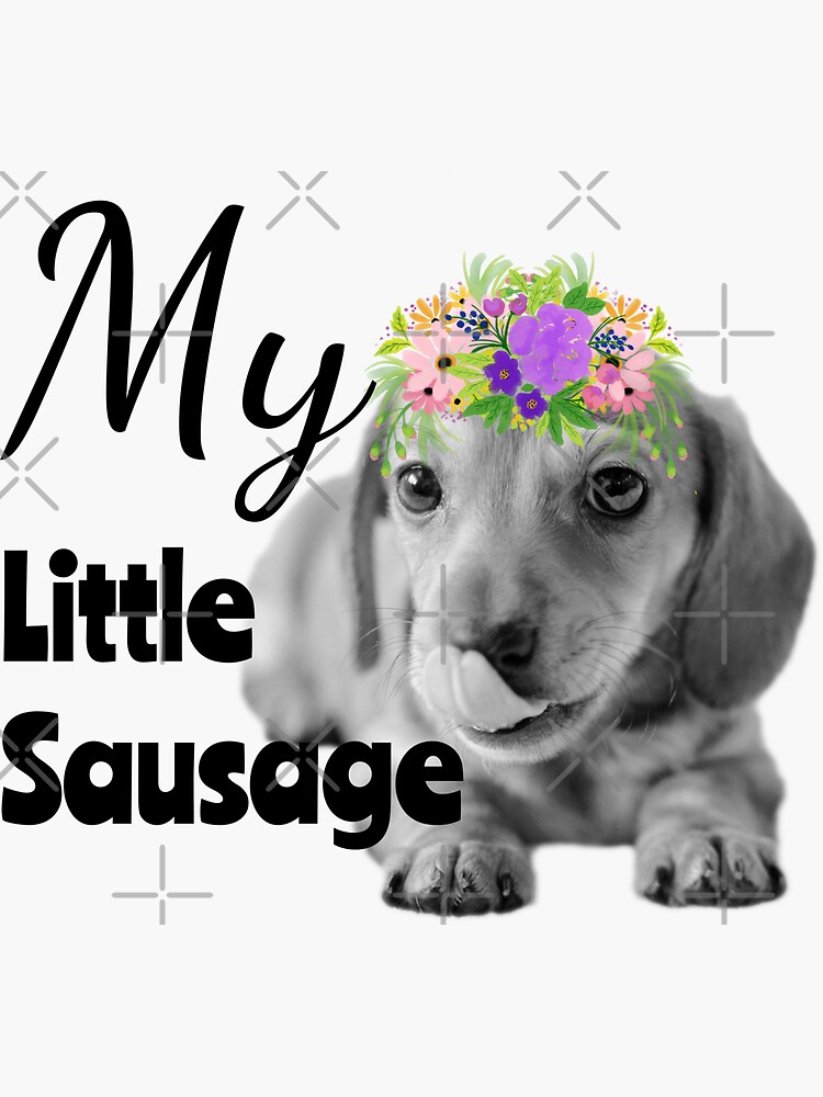 My Little Sausage Dachshund Puppy by tribbledesign