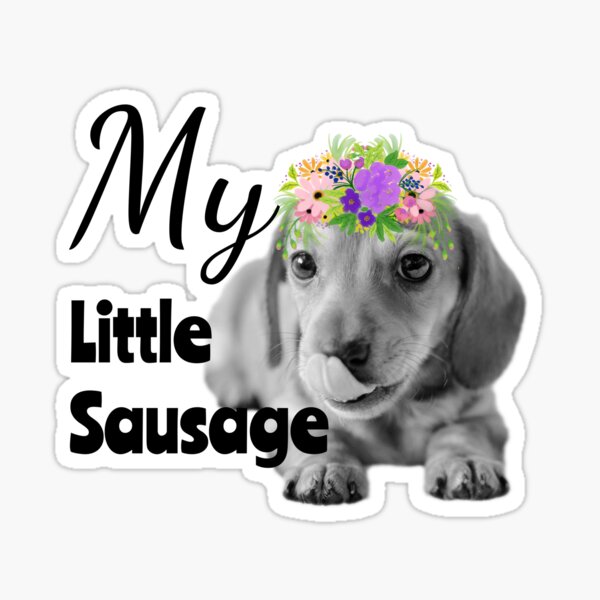 My Little Sausage Dachshund Puppy Sticker