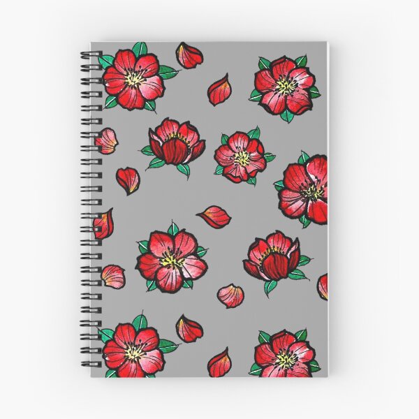 Item preview, Falling cherry blossoms watercolor style hand painted pattern designed and sold by susyrdesign.