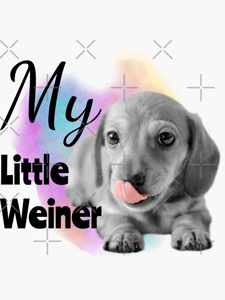 My Little Weiner Dachshund Puppy by tribbledesign
