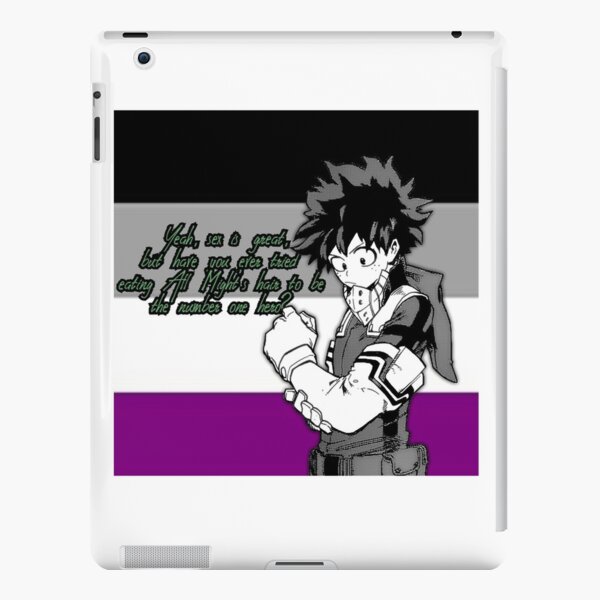 My Hero Academia Deku Asexual Pride Flag Meme Ipad Case And Skin For Sale By Queerwriter Redbubble 