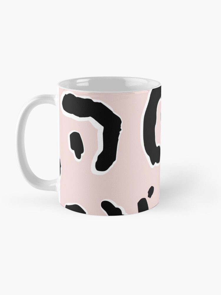 Alternate view of BLUSH PINK & BLACK ANIMAL LEOPARD PRINT Mug
