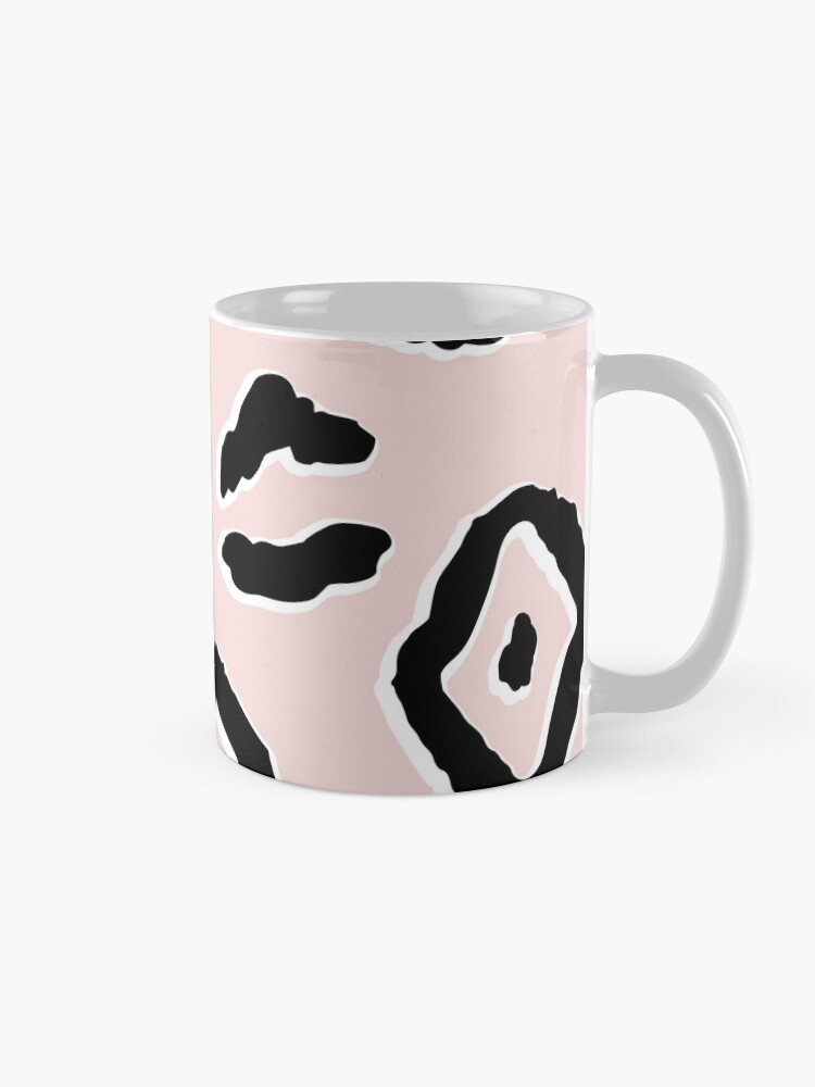 Alternate view of BLUSH PINK & BLACK ANIMAL LEOPARD PRINT Mug