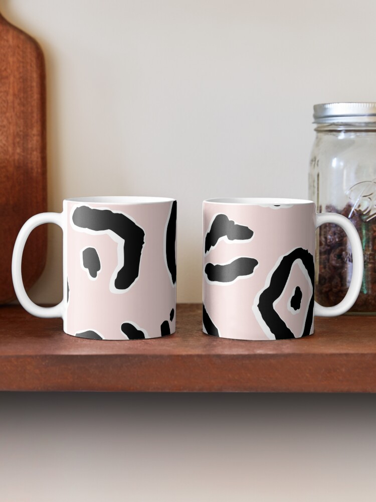 Alternate view of BLUSH PINK & BLACK ANIMAL LEOPARD PRINT Mug