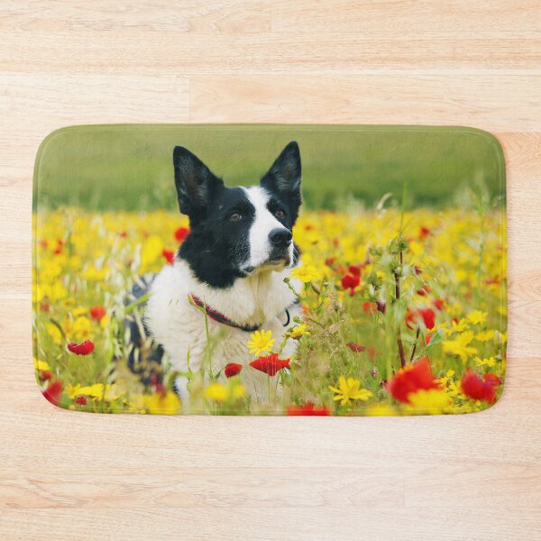 Item preview, Dog Sitting Pretty in the Flowers designed and sold by Terri Waters Photography & Design.